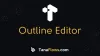 Outline editor