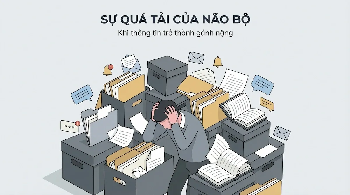 Sự quá tải thông tin và sự hỗn loạn của trí nhớ khi học tập sai cách.