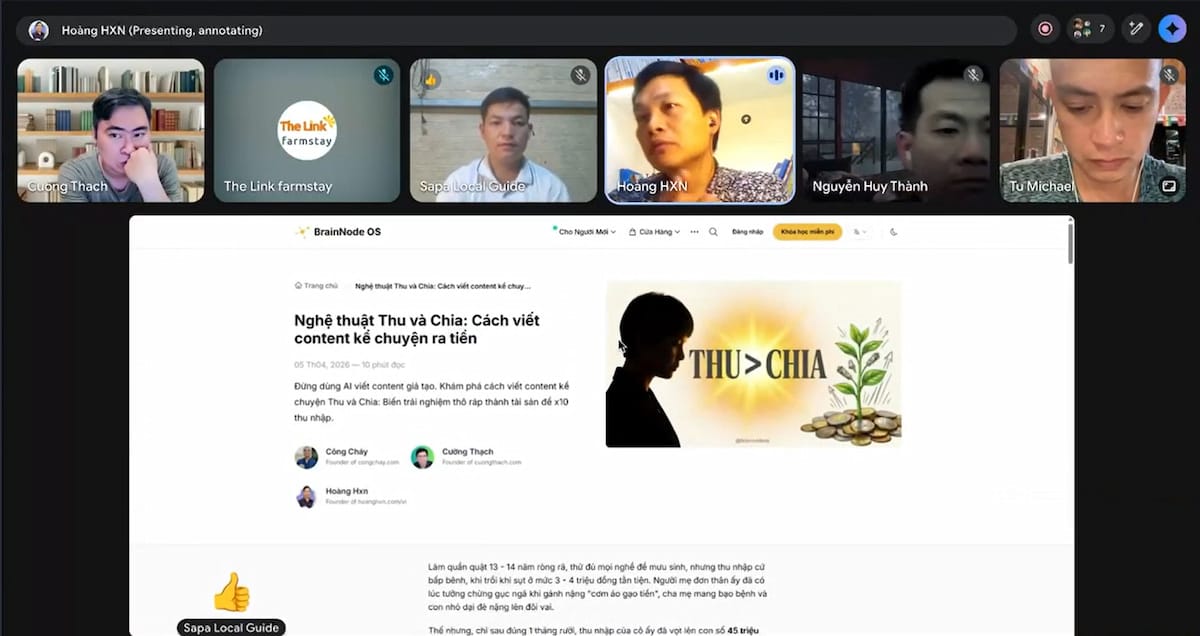 Cộng đồng Xây dựng Bộ Não Số - Bộ Lạc HXN, nơi các nhà sáng tạo nội dung kết nối và Tạo sự giao thoa ý tưởng.