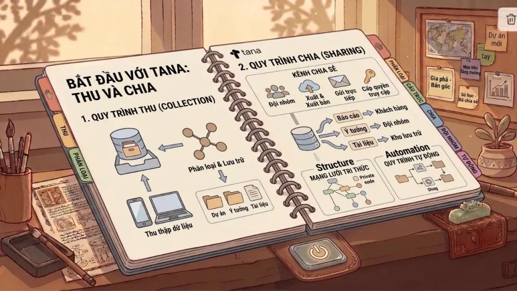 Vận hành Bộ não số Tana: Quy trình Thu và Chia